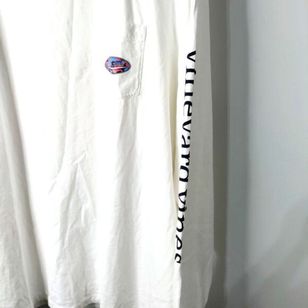 Vineyard Vines Long Sleeve Men XXL Whale Pullover Spellout Shirt Y2K Retro *READ - Picture 4 of 10